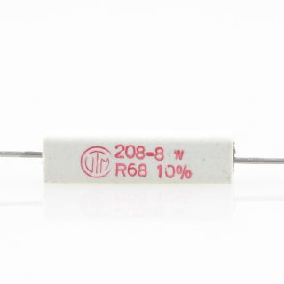 0.68 Ohm 5W 10% axial Zementwiderstand