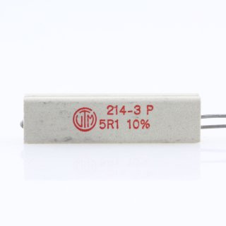 5.1 Ohm 9W 10% radial Zementwiderstand