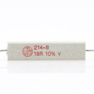 18 Ohm 9W 10% axial Zementwiderstand