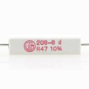 0.47 Ohm 5W 10% axial Zementwiderstand