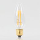 Danlamp E27 Vintage Deko LED Kerzenform klar Lampe 45mm...