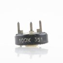 100 Ohm Trimmer Potentiometer liegend 16x15x11mm