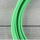 Textilkabel Kiwi-Grün 2-adrig mit Euro-Flachstecker Anschlussleitung Zuleitung 1-5 Meter