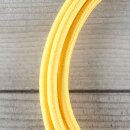 Textilkabel Gelb 2-adrig mit Euro-Flachstecker Anschlussleitung Zuleitung 1-5 Meter