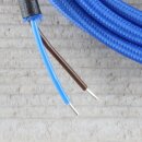 Textilkabel Dunkelblau 2-adrig mit Euro-Flachstecker...
