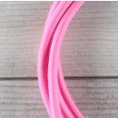 Textilkabel Anschlussleitung Zuleitung 1-5m pink mit Euro-Flachstecker