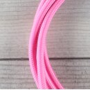 Textilkabel Pink 2-adrig mit Euro-Flachstecker Anschlussleitung Zuleitung 1-5 Meter