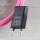 Textilkabel Pink 2-adrig mit Euro-Flachstecker Anschlussleitung Zuleitung 1-5 Meter