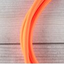 Textilkabel Neon-Orange 2-adrig mit Euro-Flachstecker Anschlussleitung Zuleitung 1-5 Meter