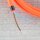 Textilkabel Neon-Orange 2-adrig mit Euro-Flachstecker Anschlussleitung Zuleitung 1-5 Meter