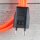 Textilkabel Neon-Orange 2-adrig mit Euro-Flachstecker Anschlussleitung Zuleitung 1-5 Meter