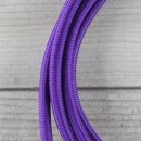 Textilkabel Violett 2-adrig mit Euro-Flachstecker Anschlussleitung Zuleitung 1-5 Meter
