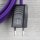 Textilkabel Violett 2-adrig mit Euro-Flachstecker Anschlussleitung Zuleitung 1-5 Meter