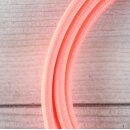 Textilkabel Neon-Magenta 2-adrig mit Euro-Flachstecker Anschlussleitung Zuleitung 1-5 Meter