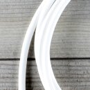 Textilkabel Weiß 2-adrig mit Euro-Flachstecker Anschlussleitung Zuleitung 1-5 Meter
