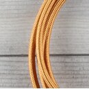 Textilkabel Englisch-Gold 2-adrig mit Euro-Flachstecker Anschlussleitung Zuleitung 1-5 Meter