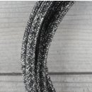 Textilkabel Anschlussleitung Zuleitung 1-5m grau meliert mit Euro-Flachstecker