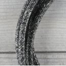 Textilkabel Grau-Meliert 2-adrig mit Euro-Flachstecker Anschlussleitung Zuleitung 1-5 Meter