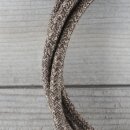 Textilkabel Braun-Meliert 2-adrig mit Euro-Flachstecker Anschlussleitung Zuleitung 1-5 Meter