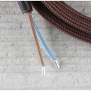 Textilkabel Braun 2-adrig mit Euro-Flachstecker...