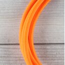 Textilkabel Orange 2-adrig mit Euro-Flachstecker Anschlussleitung Zuleitung 1-5 Meter