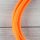 Textilkabel Anschlussleitung Zuleitung 1-5m orange mit Euro-Flachstecker