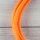 Textilkabel Orange 2-adrig mit Euro-Flachstecker Anschlussleitung Zuleitung 1-5 Meter