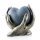 Deko Design Skulptur Figur "Herz in Händen" 15cm Bronze grau
