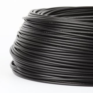PVC Aderleitung Elektro-Kabel Stromkabel 1x0.75mm² H07V-K schwarz (NYA-F) flexibel