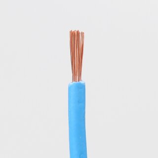 Electraline 15301, kabelrol, H07V-K, 1 x 6 mm², lengte 10 m, Blauw