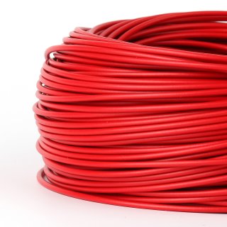 PVC Aderleitung Elektro-Kabel Stromkabel 1x1,5 mm² H07V-K rot (NYA-F) flexibel