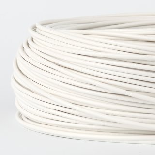 PVC Aderleitung Elektro-Kabel Stromkabel 1x0,75 mm² H05V-K weiß (NYA-F) flexibel