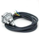 Textilkabel Graphit-Grau mit E27 Lampenfassung Metall...