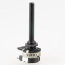 Dreh-Potentiometer stereo mit Schalter 0,2W 4.7M lin mit 6/40mm Achse