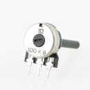 Dreh-Potentiometer mono 100k Ohm log mit 4/25mm Achse