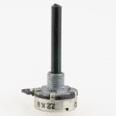 Dreh-Potentiometer mono 22k Ohm linear mit 4/25mm Achse