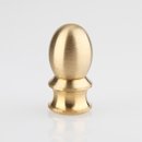 Lampen Abschlussknopf Zierknopf M10x1 mm Innengewinde 15x30 mm Messing roh