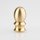 Lampen Abschlussknopf Zierknopf M10x1 mm Innengewinde 15x30 mm Messing roh