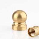 M10x1 Abschlussknopf Zierknopf 16x20mm Messing für Lampen und Leuchtenbau