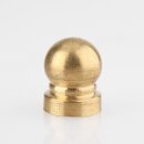 M10x1 Abschlussknopf Zierknopf 16x20mm Messing für Lampen und Leuchtenbau