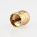 M10x1 Abschlussknopf Zierknopf 16x20mm Messing für Lampen und Leuchtenbau