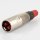 XLR-Stecker Neutrik rot 2-polig