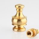 Lampen Abschlussknopf Zierknopf M10x1 mm Innengewinde 20x34 mm Messing roh