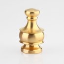Lampen Abschlussknopf Zierknopf M10x1 mm Innengewinde 20x34 mm Messing roh