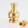 Lampen Abschlussknopf Zierknopf M10x1 mm Innengewinde 20x34 mm Messing roh