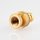 Lampen Abschlussknopf Zierknopf M10x1 mm Innengewinde 20x34 mm Messing roh