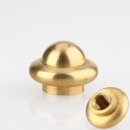 M10x1 Abschlussknopf Zierknopf 25x18mm Messing für...
