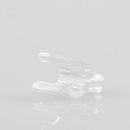 Kabelclip Kabelhalter Seilhalter-Clip f&uuml;r Stahlseile Lampen-Kabel 6.0-7.5mm + Drahtseil 1.0-1.2mm Kunststoff transparent