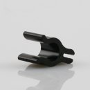 Kabelclip Kabelhalter Seilhalter-Clip für Stahlseile Lampen-Kabel 6.0-7.5mm + Drahtseil 1.0-1.2mm Kunststoff schwarz