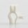 Kabelclip Kabelhalter Seilhalter-Clip für Stahlseile Lampen-Kabel 7.0-8.5mm + Drahtseil 1.0-2.0mm Kunststoff weiß